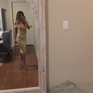 Sand bandage lace dress!